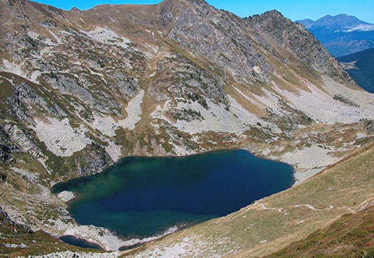 lake in the mountain of ariège