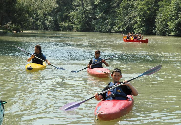 ballade en canoe à Mazères