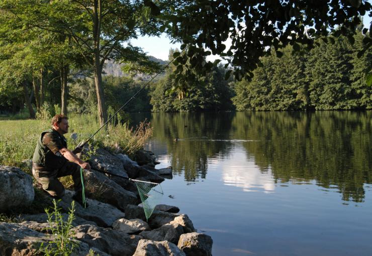 pêche au camping du lac