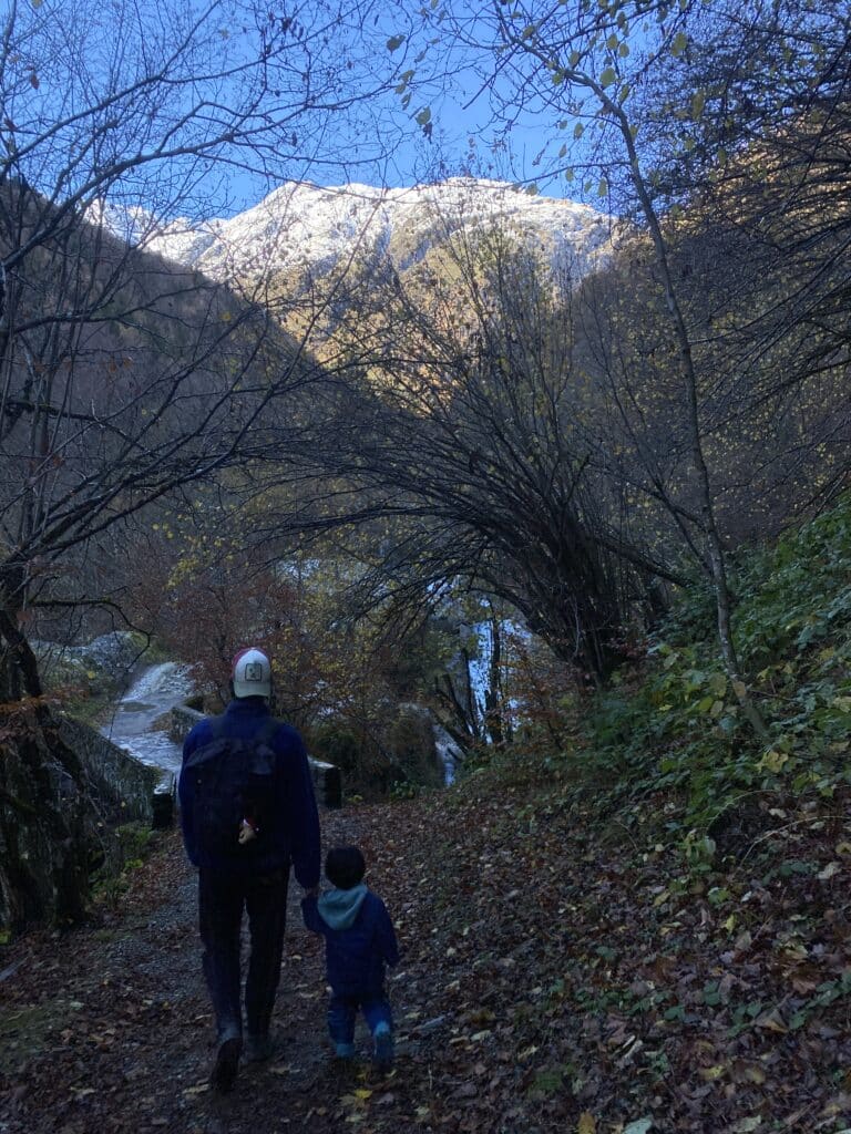 randonée avec l'enfant de 2 ans