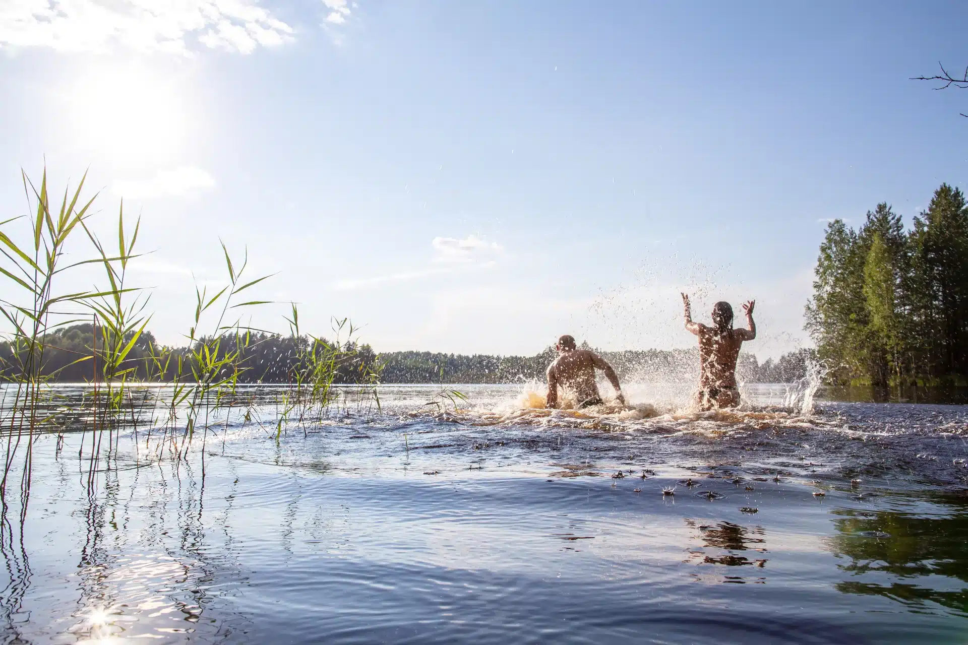Baignade dans les marmites de la rivière Ariège, Parc naturel régional des Pyrénées ariégeoises